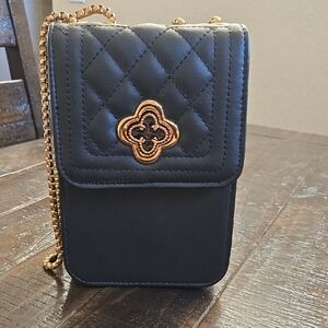 Black Quilted Crossbody Bag